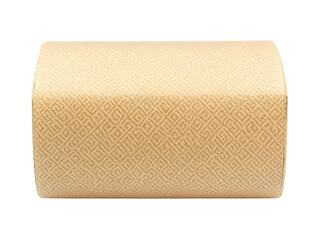 Isolated Fabric Roll On Transparent Background Beige Abstract Photo