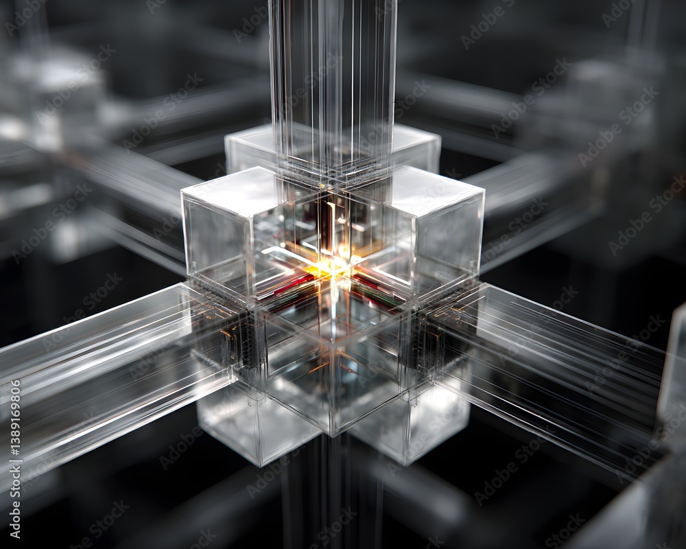 Poster ai-powered computation at its peak, quantum circuits visualizing machine learning processes, glowing