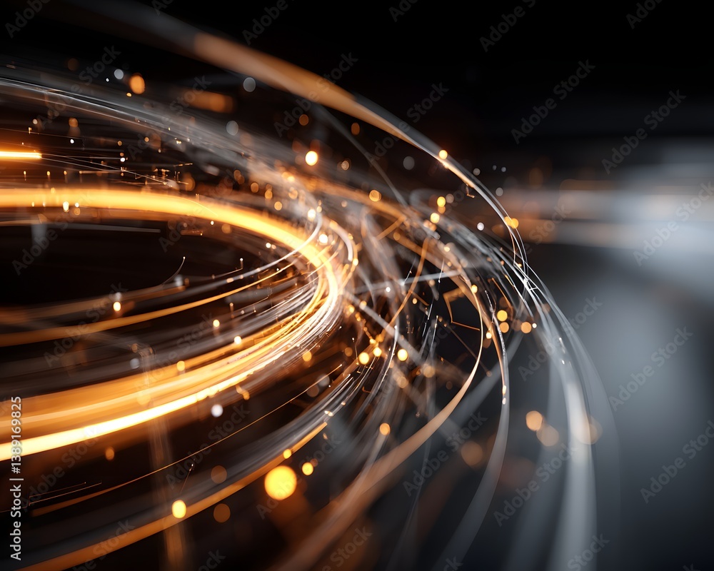Poster ai-powered computation at its peak, quantum circuits visualizing machine learning processes, glowing