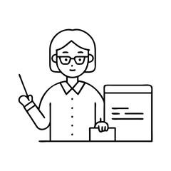 teacher icon, teacher vector illustration-simple illustration of teacher, perfect for teacher logos and icons