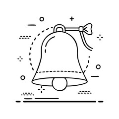 bell icon, bell vector illustration-simple illustration of bell, perfect for bell logos and icons