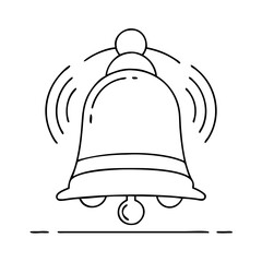 bell icon, bell vector illustration-simple illustration of bell, perfect for bell logos and icons