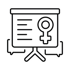 Education vector outline icon. EPS 10 file
