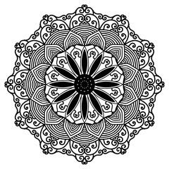 ornamental round lace pattern