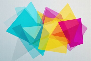 Abstract Colorful Overlapping Transparent Geometric Shapes Design Background