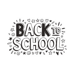 Back to School Text Typography Written Background Template Vector Illustration Featuring Motivational and Educational Elements for the New School Year, Classroom Vibes, Academic Inspiration Study Time