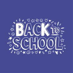Back to School Text Typography Written Background Template Vector Illustration Featuring Motivational and Educational Elements for the New School Year, Classroom Vibes, Academic Inspiration Study Time