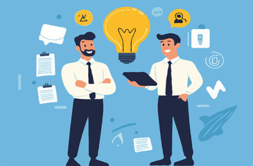 businessman with idea