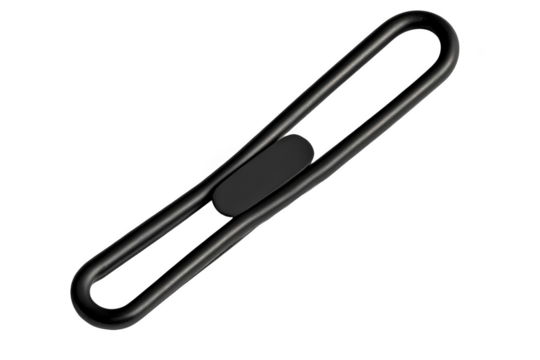 Isolated Black Clip on Transparent Background Metal Shape Tool - Powered by Adobe