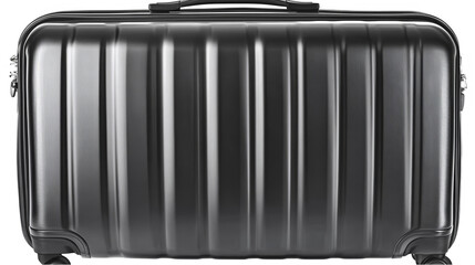 Isolated Black Luggage Photo On Transparent Background For Travel Purposes