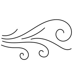 Outline Drawn Wind
