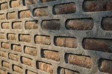 Fototapeta premium brick pattern wall surface background, seamless wall surface backdrop, brick wall pattern background