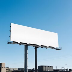 Obraz premium Realistic Outdoor Billboard Mockup – High-Resolution Template with Smart Objects for Urban Advertising, Roadside Promotions, and Branding Presentations