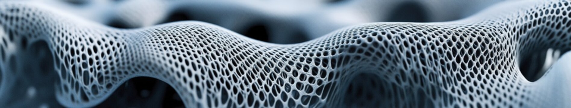 Futuristic Manufacturing Concept: 3D Printed Honeycomb, Laser Rings, and Carbon Fiber Matrix with Aerospace Gray Gradient. Abstract Additive Manufacturing Background for Creative Design and AI-Generat