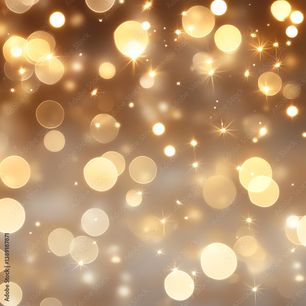 Poster a mesmerizing background of golden bokeh lights creating an elegant and festive atmosphere for vario