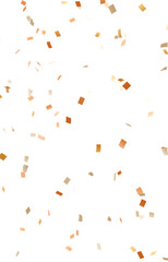 背景素材_紙吹雪_オレンジ色