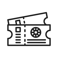 Ticket icon vector image. Suitable for mobile apps, web apps and print media.
