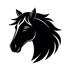 Fototapeta premium horse head silhouette