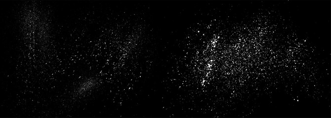Gritty vector background. Noise grainy overlay. Urban punk texture. Grungy gritty subtle black splatter, dust, drizzle. Rough sand sprinkle gradient. Brush ink splatter effect. Grunge spray texture