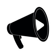 megaphone on white background