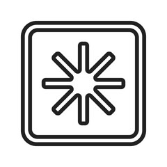 Eight-Spoked Asterisk icon vector image. Suitable for mobile apps, web apps and print media.