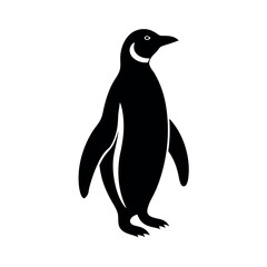 Fototapeta premium penguin-vector-silhouette-on-white-background
