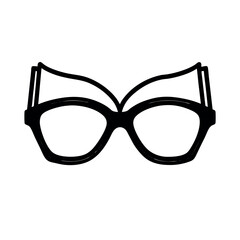 Fototapeta premium glasses isolated on white background