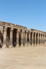 Western Colonnade in the forecourt of Temple of Isis at Philae, Aswan, Egypt © Crystaltmc