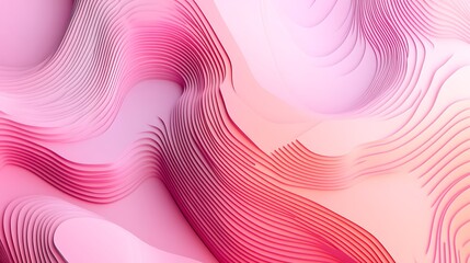 Abstract pink and orange wave pattern.