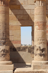 Western Colonnade in the forecourt of Temple of Isis at Philae, Aswan, Egypt © Crystaltmc