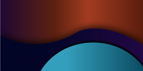 Abstract wave design with gold and orange curves for brochure or banner background