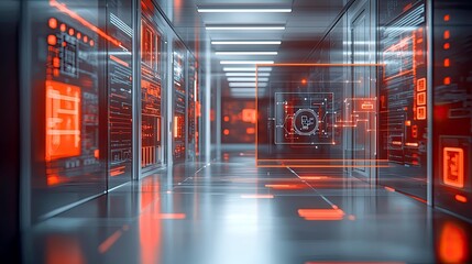 Futuristic Data Center: Exploring the Digital Frontier of Innovation and Technology