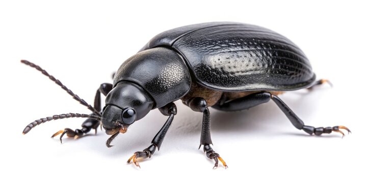Close Up Black Bess Beetle Photography, Macro Insect Image, Nature Wildlife Bug, Detailed Outdoor Shot