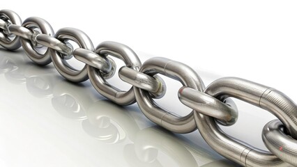 Fototapeta premium Diagonal Blockchain Chain Stock Market, Gray Closeup Panoramic Cryptocurrency Technology Image