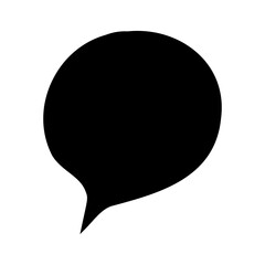 Speech bubble vector icon. Chat illustration sign. Message symbol. Text bubble logo.