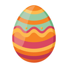 easter egg on white background