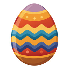 easter egg on white background