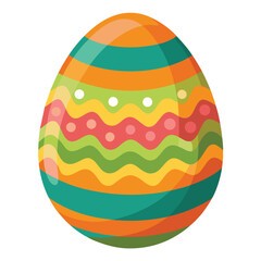 easter egg on white background