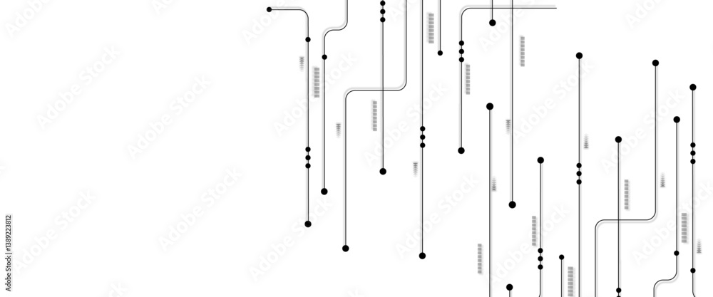 Poster Vector network connection and global communication technology background