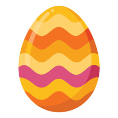 easter egg on white background