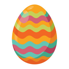 easter egg on white background