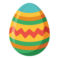 easter egg on white background