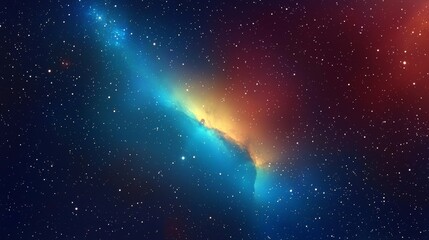 Fototapeta premium Ethereal Cosmic Nebula Infinite Galaxy Background Created by Generative AI