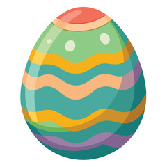easter egg on white background
