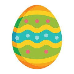 easter egg on white background