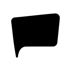 Speech bubble vector icon. Chat illustration sign. Message symbol. Text bubble logo.