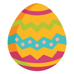 easter egg on white background