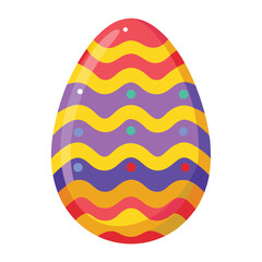 easter egg on white background