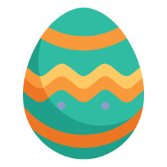 easter egg on white background