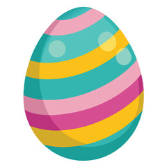 easter egg on white background